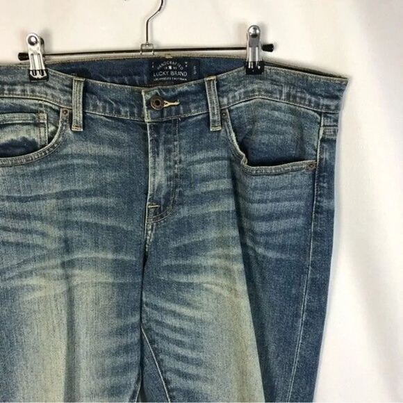 Lucky Brand Sienna Cigarette Faded Blue Wash Skinny Jeans 12 - Picture 3 of 4